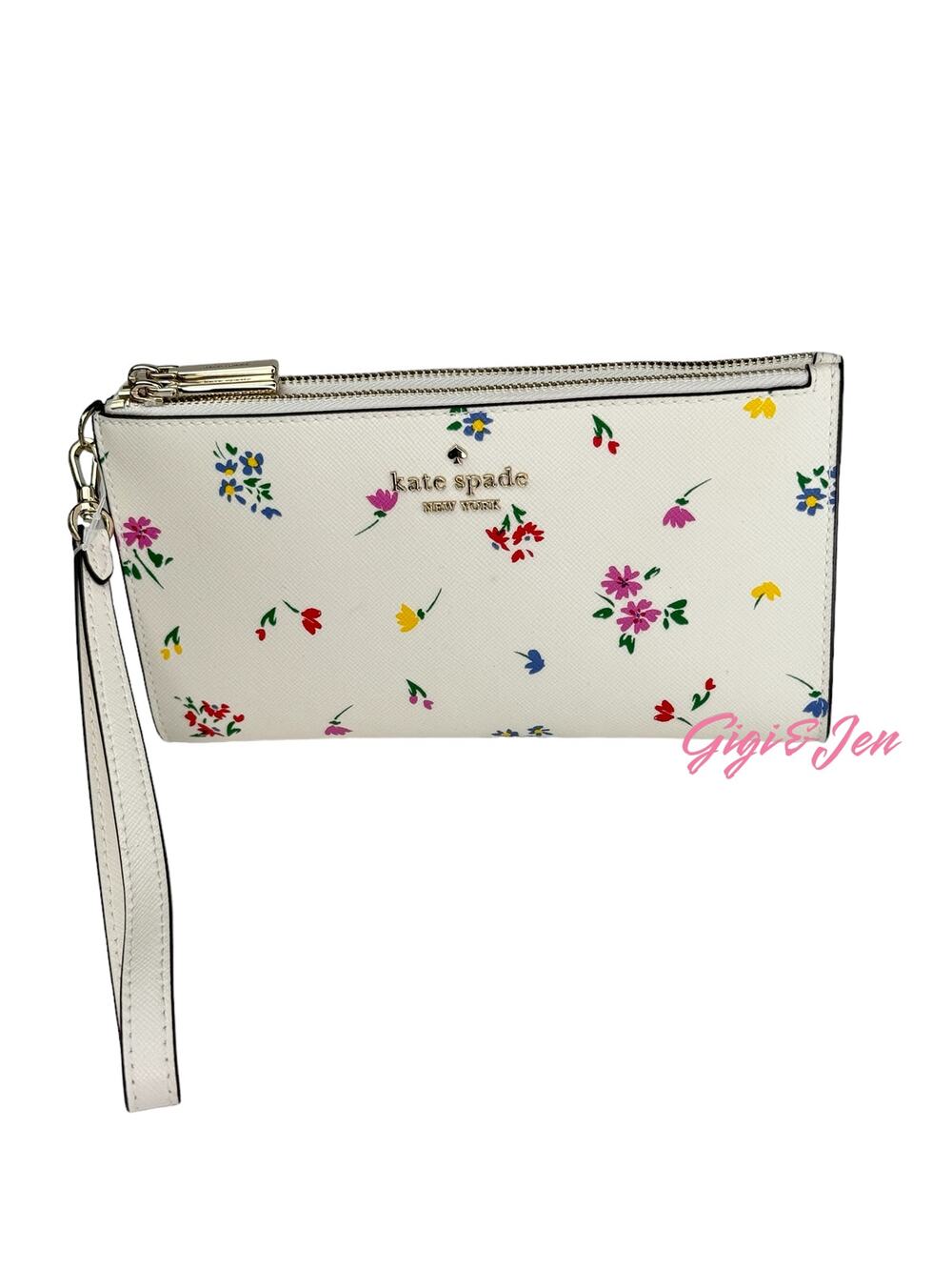 Kate Spade Staci Garden Bouquet Boxed Zip Wristlet